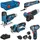 Bosch 12V Akku Combo Kit: GSR 12V-15 + GWS 12V-76 + GHO 12V-20 + GST 12V-70 + GOP 12V-28