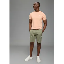 delmao Rundhalsshirt Kurzarm, Regular Fit, basic, aus 100% Baumwolle orange 4XL (68/70)