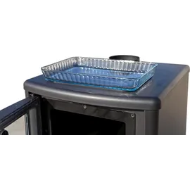 Teba TKS 19 Stahl Schwarz/Abdeckplatte Glas
