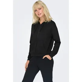 ONLY PLAY Onplounge LIFE HOOD FZ LS SWT Noos Sweatshirt-Jacke, schwarz, L EU - L