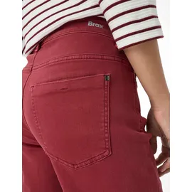 Brax Damen, Five-Pocket-Hose Style MAINE MULBERRY, denim dunkelrot, Gr. 40