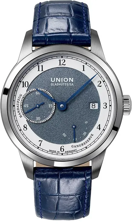 Union Glashütte Herrenuhr 1893 Johannes Dürrstein Edition Gangreserve D0074561608200 - silber