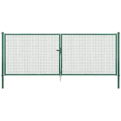 Gust. Alberts GmbH & Co. KG Gartentor zweiflügelig grün RAL 6005, 4.000 mm x 1.500 mm