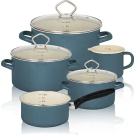 Krüger Karl Krüger Topf-Set 5-tlg. Kochtopf + Kochtopf + Kochtopf + Kochtopf + Kochtopf
