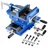 Vevor Maschinenschraubstock Gusseisen 10,16 cm Backenbreite blau