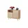 Finori Kommode Bali 101,5 x 87 x 40 cm Sonoma Eiche / Rafia Geflecht