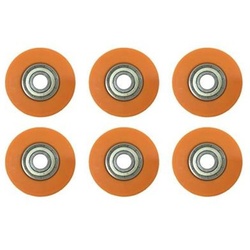 BERG Ersatzteil Buddy - Rad cap Abdeckung - Orange (6x)