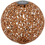 Dehner Solarkugel Lagos | 30 cm Metall edelrostfarben,