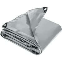 Tectake tectake® Abdeckplane, wasserdicht grau