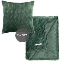 Esprit Wohndecke, Grün Textil, 140x190 cm, Oeko-Tex® Standard 100, Schlaftextilien, Bettwäsche, Tagesdecken