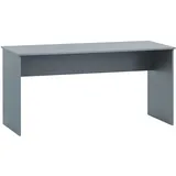 Schildmeyer MÖBELPARTNER 500 Schreibtisch blaugrau rechteckig, Wangen-Gestell weiß 150,0 x 65,0 cm