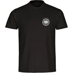 multifanshop Kinder T-Shirt - Deutschland - Adler Retro - Druck weiß - Kind