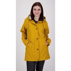 Regenmantel DEPROC ACTIVE "ANKERGLUTTRAUM WOMEN", Damen, Gr. 54 (XXL), gelb, Obermaterial: 100% Polyurethan; Futter: 100% Polyesteru201c, casual, Langarm mit Druckknopf, Mäntel, auch in Großen Größen erhältlich