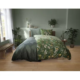 KLEINE WOLKE Bettwäsche Jamiro 135 x 200 cm Satin Grün