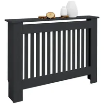 ML-Design Heizkörperverkleidung Landhausstil 112x19x82 cm Anthrazit