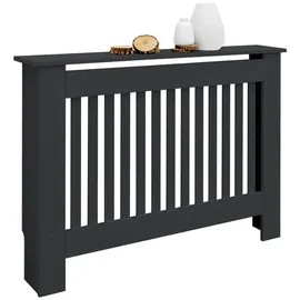 ML-Design Heizkörperverkleidung Landhausstil 112x19x82 cm Anthrazit