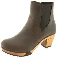 woody Damen Lara Clog Stiefelette, Caffe, 36 EU