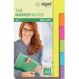 Sigel Marker Notes Haftnotizen Standard farbsortiert 42 Blatt