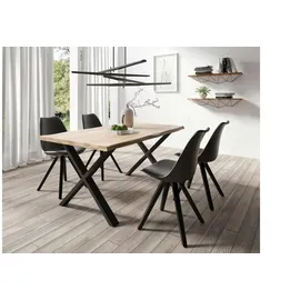 byLIVING Esszimmerstuhl KIRA 2er Set, schwarz, schwarz