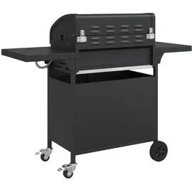vidaXL Gasgrill mit 5 Flammen schwarz
