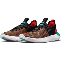 Nike Free Run Flyknit Next Nature Neutralschuh Damen Rot, Türkis, Größe 40.5