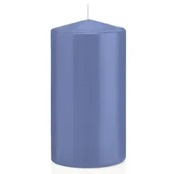 Stumpenkerze graublau 618323.124 150x80mm