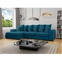 99rooms Dijon Ecksofa Webstoff Türkis Links