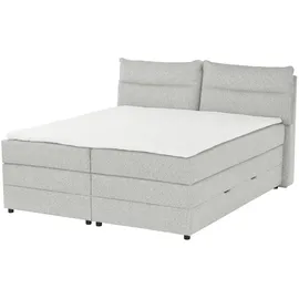 Möbel Kraft Boxspringbett 193 x 109 cm Grau