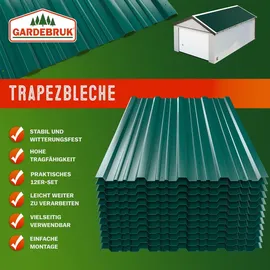 Gardebruk Trapezblech 129 x 46 cm grün