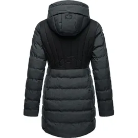 Ragwear Winterjacke "Ashanta Block", Damen, Gr. XXL (44), grau (dunkelgrau), Außenmaterial: 100% Polyester. Innenfutter: 100% Polyester. Wattierung: 100% Polyester, tailliert ca.