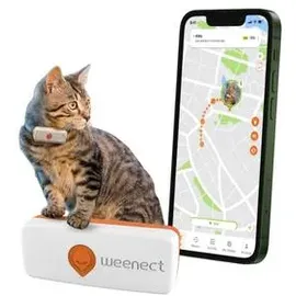 Weenect XS GPS Tracker 28 g Weiß 6 x 2,4 x 1,5 cm