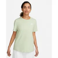 Nike Damen T-Shirt Sportswear Club Essentials DX7902-343 XS - Honeydew/White