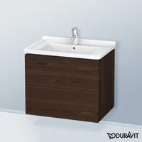 Duravit L-Cube Waschtischunterschrank, 2 Auszüge, LC626406969,