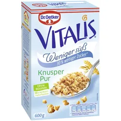 Dr.Oetker Vitalis Knusper pur 30% weniger Zucker 600G