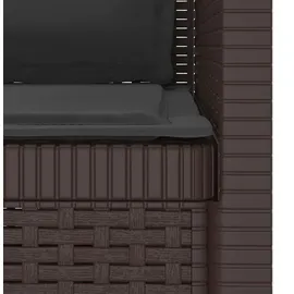 vidaXL 1-Sitzer Sessel 1 x 1 x 1 cm braun
