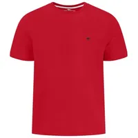 FYNCH-HATTON T-Shirt mit Logo-Stitching, Rot, XL