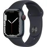 Apple Watch Series 7 GPS + Cellular 41 mm Aluminiumgehäuse mitternacht, Sportarmband mitternacht