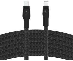 Belkin Ladekabel BoostCharge Pro Flex, schwarz, USB C auf Apple Lightning, 3m