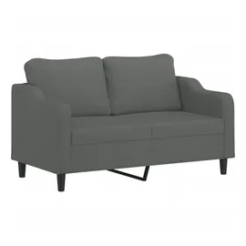 vidaXL 2-Sitzer-Sofa Dunkelgrau 140 cm Stoff