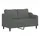 vidaXL 2-Sitzer-Sofa Dunkelgrau 140 cm Stoff