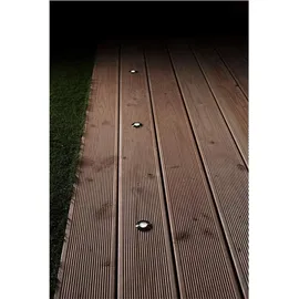 Garden Lights Bodeneinbauleuchte  Edelstahl 3er Set  silber