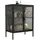 VCM Vitrine Floka 60 x 35 x 80 cm Schwarz