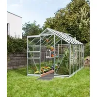 Vitavia Gewächshaus Pontos 6200, ESG, inkl. Fundament, Silber