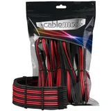 CableMod CM-PCAB-BKIT-NKKR-3PK-R Kabelverlängerungsset, Schwarz/Rot