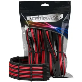 CableMod CM-PCAB-BKIT-NKKR-3PK-R Kabelverlängerungsset, Schwarz/Rot