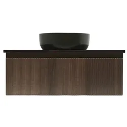 SAT Evolution Badezimmerschrank unter Waschbecken 98x30x44,8 cm Walnuss matt SATEVO100NAD