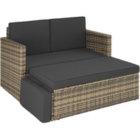 Tectake tectake® Rattan Lounge Korfu 
1