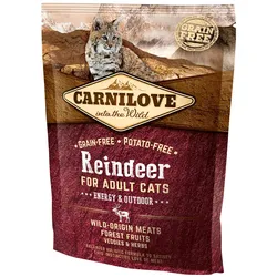 CARNILOVE Energy & Outdoor Reindeer Katzentrockenfutter 400 Gramm