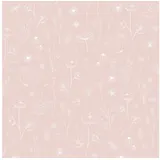 Little Dutch Vliestapete Wild Flowers, 10 m x 52 cm rosa