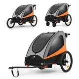 Kinderkraft Nava Kinderanhänger orange